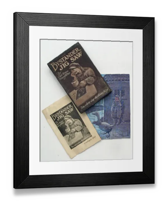 Framed Print : Bystander Jigsaw by Capt Bruce Bairnsfather Framed Print : Bystander Jigsaw by Capt Bruce Bairnsfather