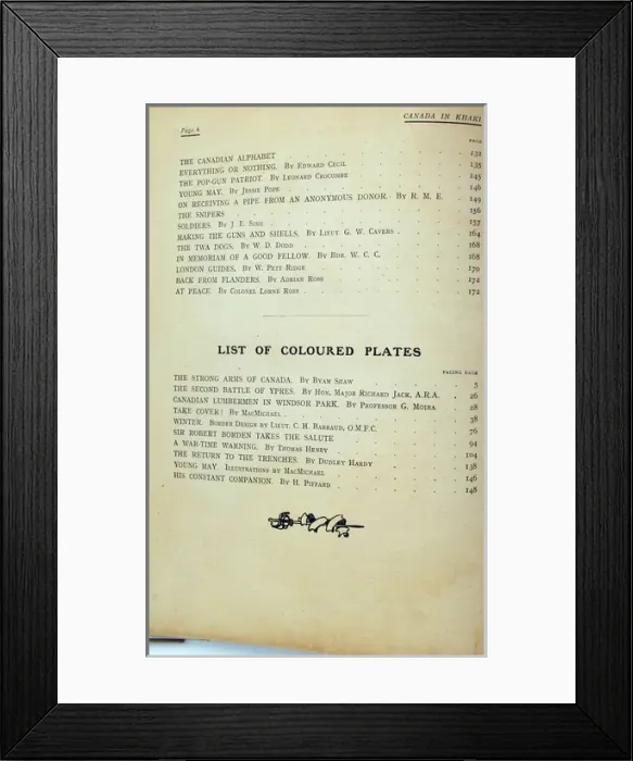 Framed Print : Canada in Khaki No 2 Framed Print : Canada in Khaki No 2