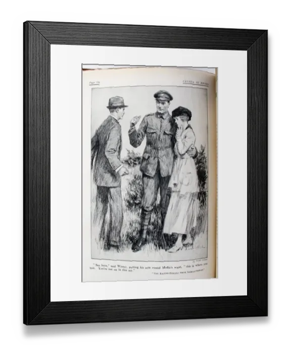 Framed Print : Canada in Khaki No 2 Framed Print : Canada in Khaki No 2