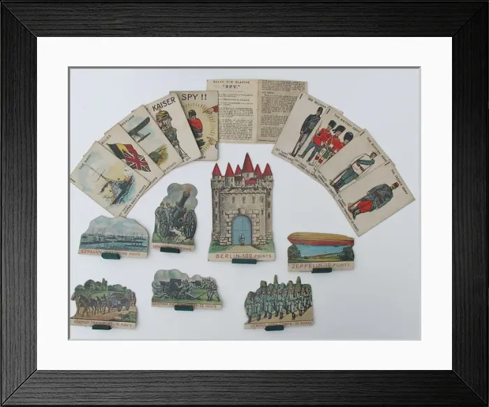 Framed Print : Spy - WWI Round Card Game made by Valentines Games Framed Print : Spy - WWI Round Card Game made by Valentines Games