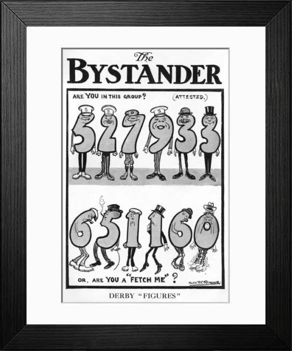 Framed Print : Bystander cover-Derby scheme