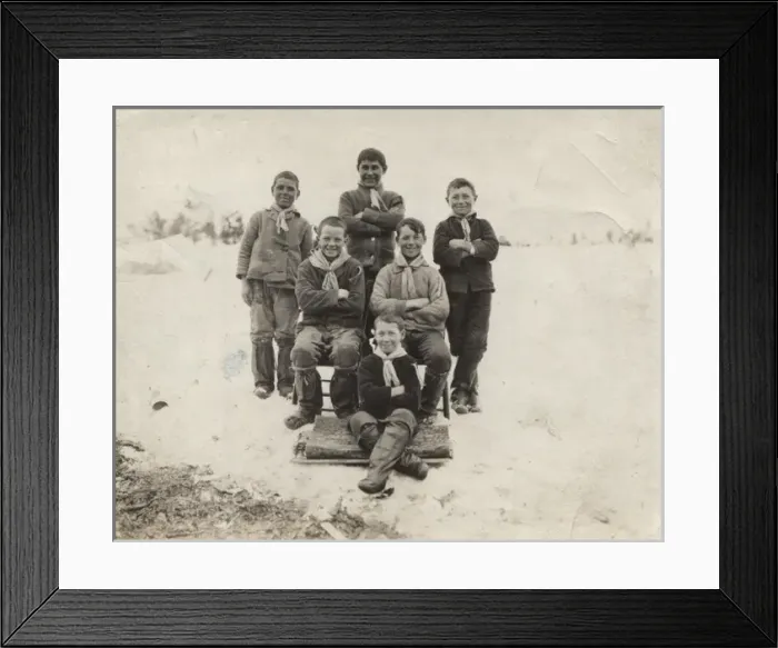 Framed Print : Canadian scouts in Newfoundland and Labrador Framed Print : Canadian scouts in Newfoundland and Labrador