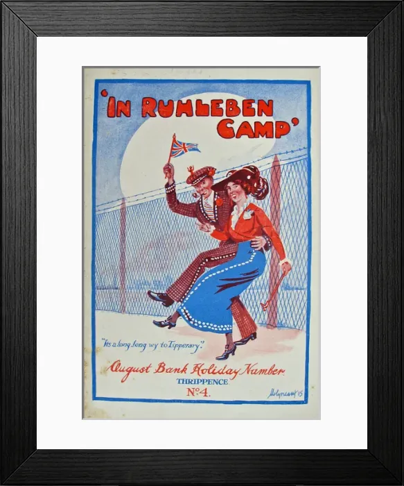 Framed Print : In Ruhleben Camp - 1915