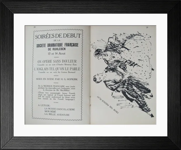 Framed Print : In Ruhleben Camp - 1915 Framed Print : In Ruhleben Camp - 1915