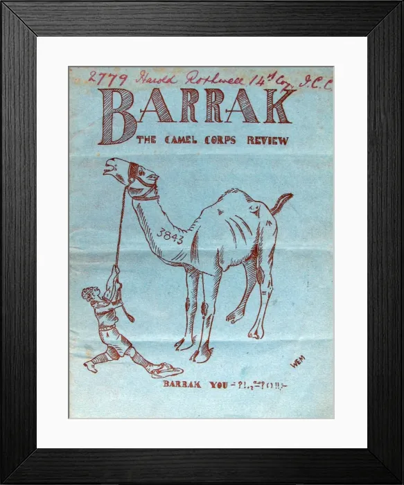 Framed Print : Barrak - The Camel Corps Review Framed Print : Barrak - The Camel Corps Review