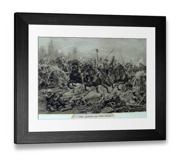 Framed Print : Cpt Francis Grenfell VC (9th Lancers) - Retrieving the guns Framed Print : Cpt Francis Grenfell VC (9th Lancers) - Retrieving the guns