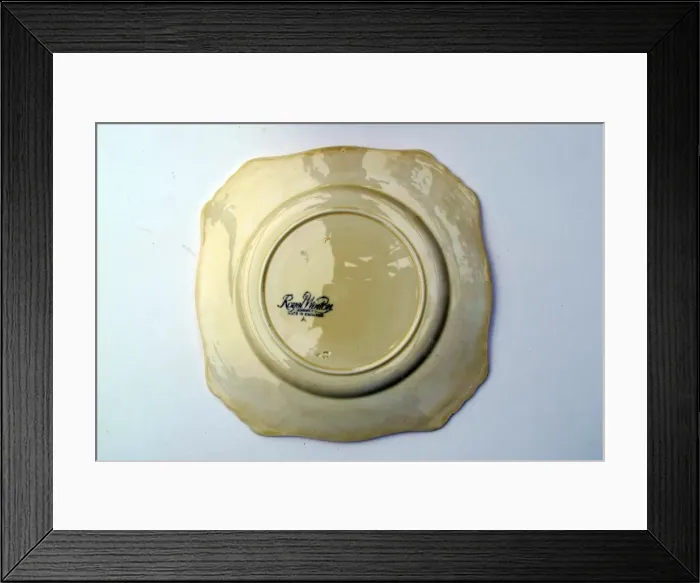 Framed Print : Square plate - Give it a good ard un Bert - WWI era Framed Print : Square plate - Give it a good ard un Bert - WWI era