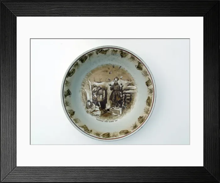 Framed Print : Keeping his hand in - Bairnsfatherware Framed Print : Keeping his hand in - Bairnsfatherware