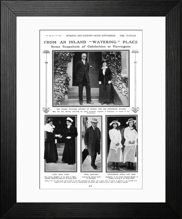Framed Print : Harrogate as a watering place during wartime Framed Print : Harrogate as a watering place during wartime