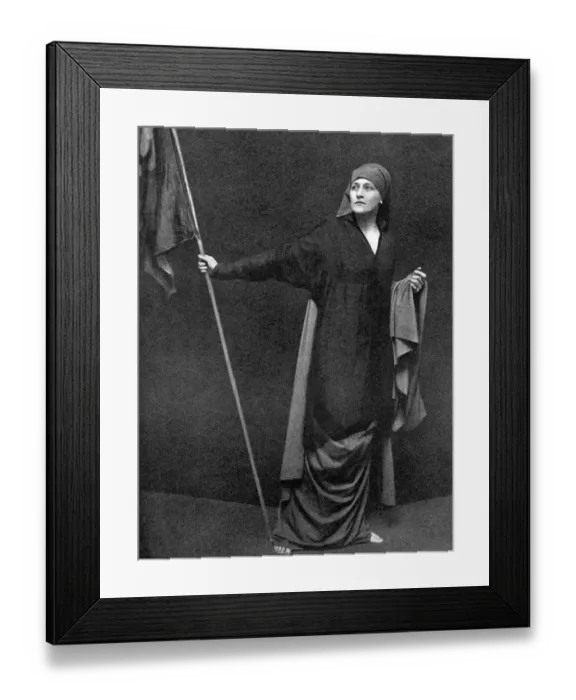 Framed Print : Miss Farnar-Bringhurst as Martryred Belgium Framed Print : Miss Farnar-Bringhurst as Martryred Belgium