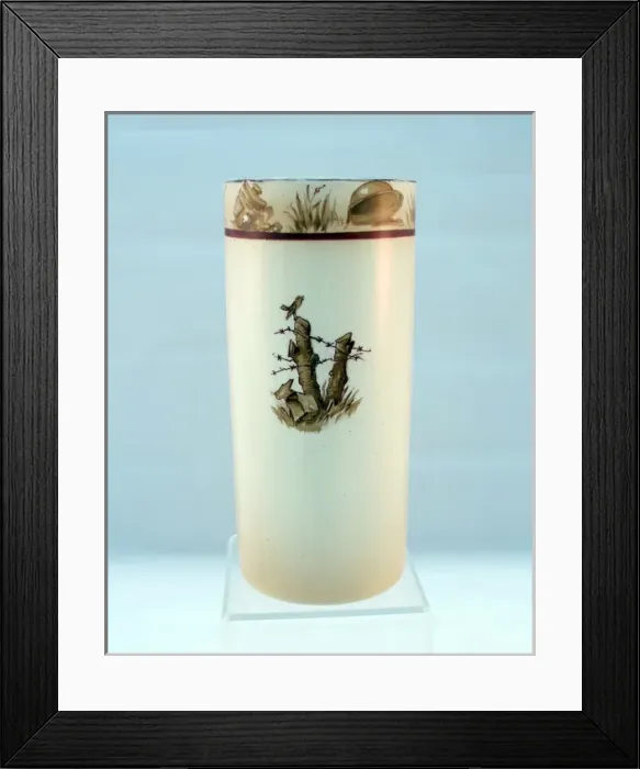 Framed Print : Spill vase with ornate border - Bairnsfatherware Framed Print : Spill vase with ornate border - Bairnsfatherware