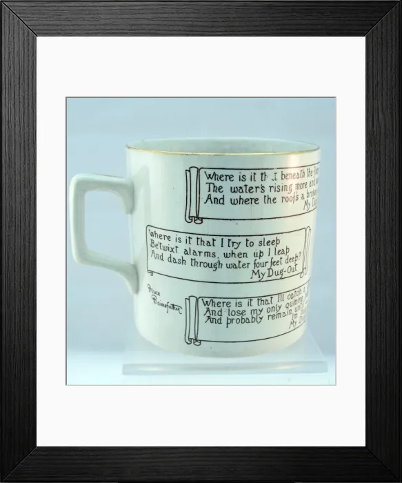 Framed Print : Large mug - Bairnsfatherware Framed Print : Large mug - Bairnsfatherware