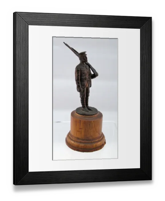 Framed Print : WWI Tommy in marching order, c 1914 Framed Print : WWI Tommy in marching order, c 1914
