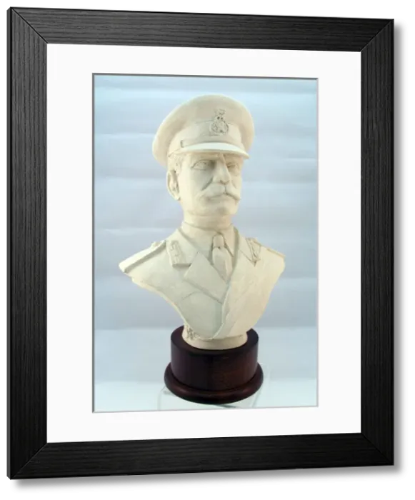 Framed Print : Portrait of Field Marshal Sir Douglas Haig on wooden socle Framed Print : Portrait of Field Marshal Sir Douglas Haig on wooden socle