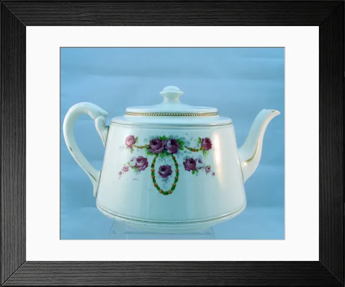Framed Print : Teapot with Flags of the World - WWI era
