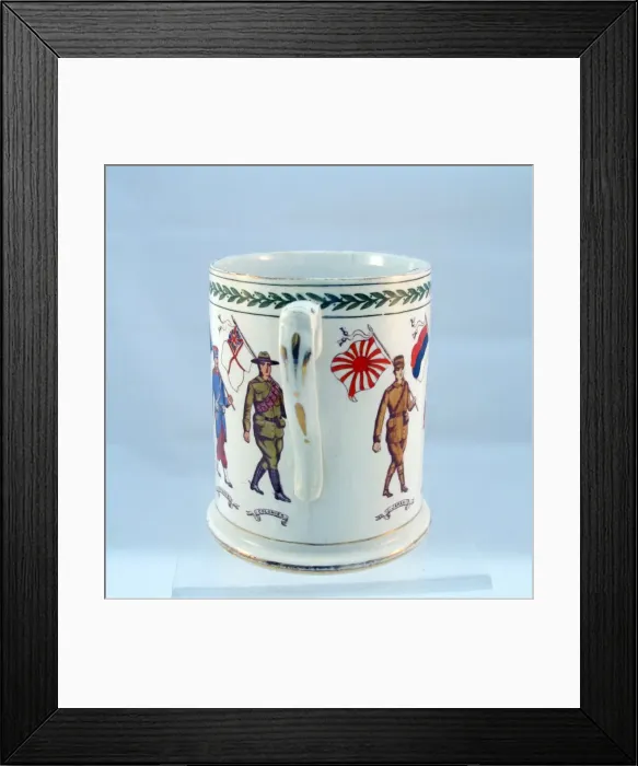 Framed Print : Booths Silicon china mug - 8 Allies including India Framed Print : Booths Silicon china mug - 8 Allies including India