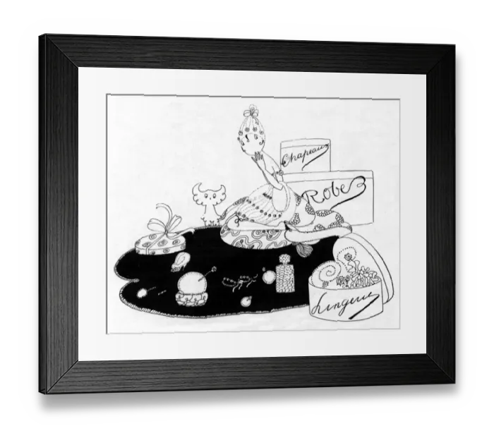 Framed Print : Eve and her luxuries, WW1 Framed Print : Eve and her luxuries, WW1
