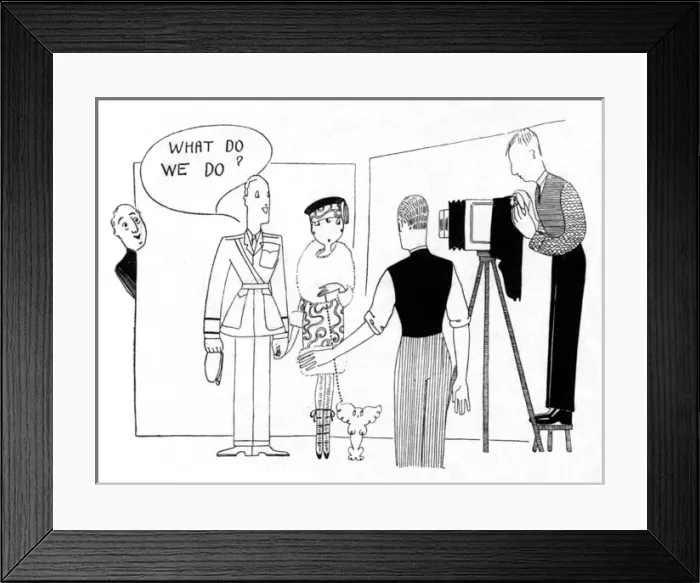 Framed Print : Eve from The Tatler becomes a film star, 1918 Framed Print : Eve from The Tatler becomes a film star, 1918