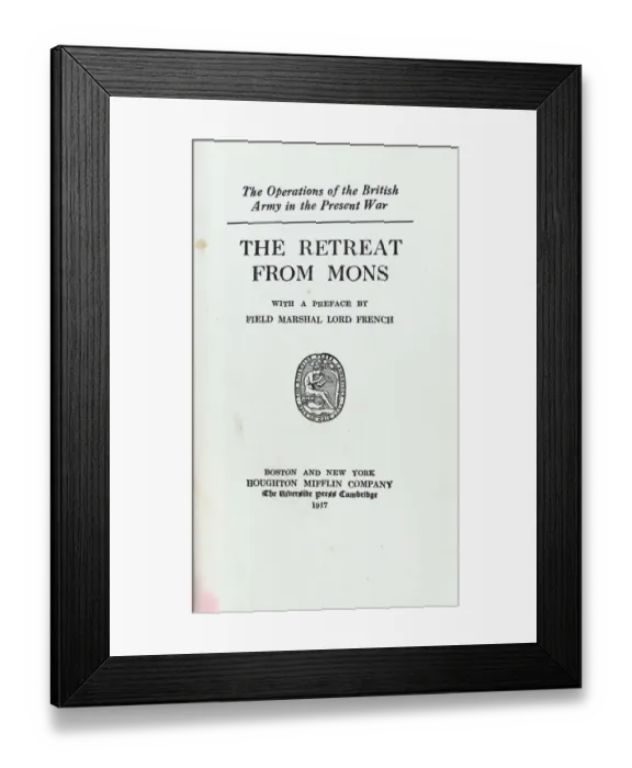 Framed Print : The Retreat from Mons Framed Print : The Retreat from Mons
