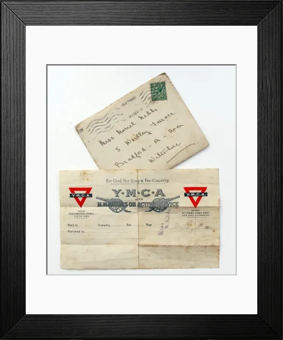 Framed Print : Very poignant letter to his daughter - WWI Framed Print : Very poignant letter to his daughter - WWI