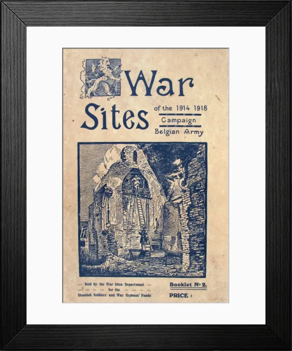 Framed Print : War Sites of the 1914-1918 Campaign Framed Print : War Sites of the 1914-1918 Campaign