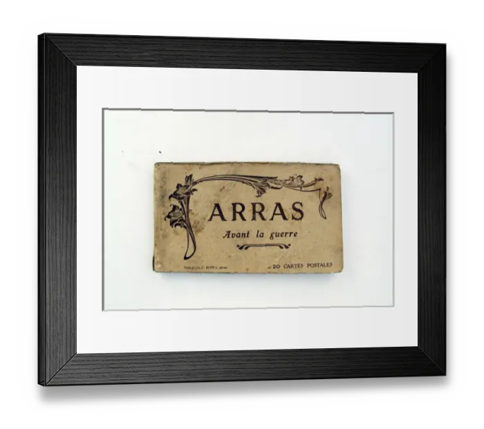 Framed Print : 20 postcards in a booklet entitled Arras - Avant la guerr Framed Print : 20 postcards in a booklet entitled Arras - Avant la guerr