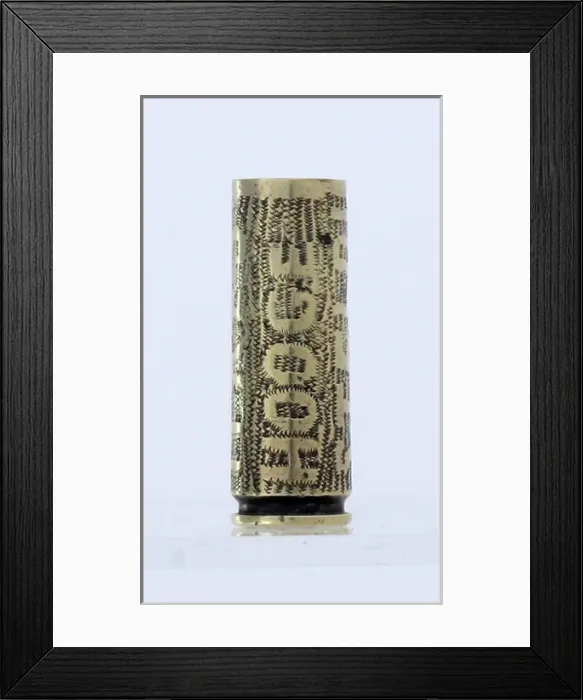 Framed Print : WWI bullet engraved Hooge - Ypres - St Eloi - 1914-15 Framed Print : WWI bullet engraved Hooge - Ypres - St Eloi - 1914-15