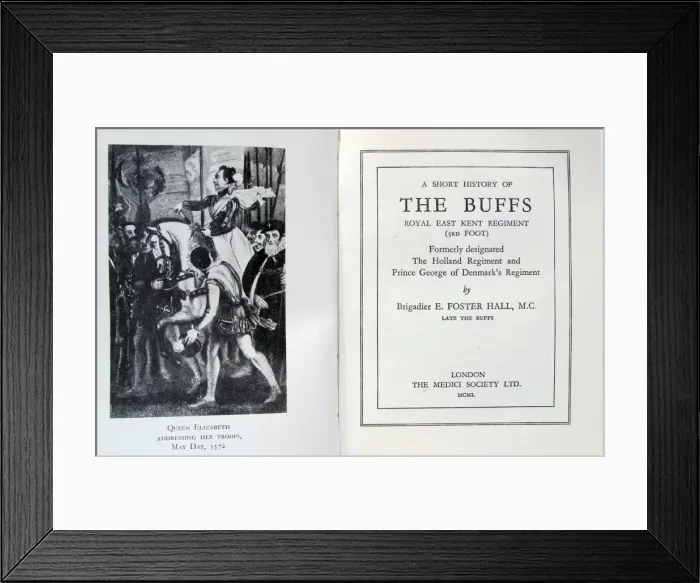 Framed Print : A Short History of the Buffs - Royal East Kent Regiment Framed Print : A Short History of the Buffs - Royal East Kent Regiment