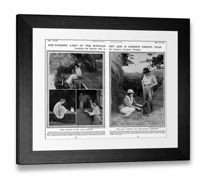 Framed Print : Billie Carleton & Malvina Longfellow Framed Print : Billie Carleton & Malvina Longfellow