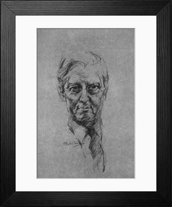 Framed Print : Lord De L Isle, as sketched by Stephen Ward, 1961 Framed Print : Lord De L Isle, as sketched by Stephen Ward, 1961