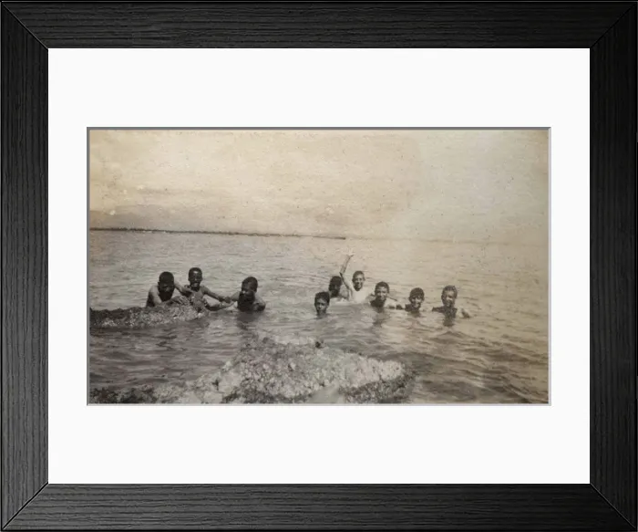 Framed Print : Kingston scouts swimming, Jamaica Framed Print : Kingston scouts swimming, Jamaica
