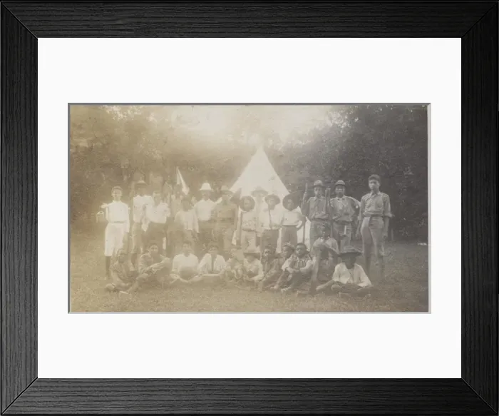 Framed Print : Kingston scouts camping, Jamaica Framed Print : Kingston scouts camping, Jamaica