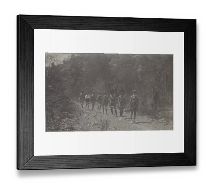 Framed Print : Kingston scouts on a hike, Jamaica Framed Print : Kingston scouts on a hike, Jamaica