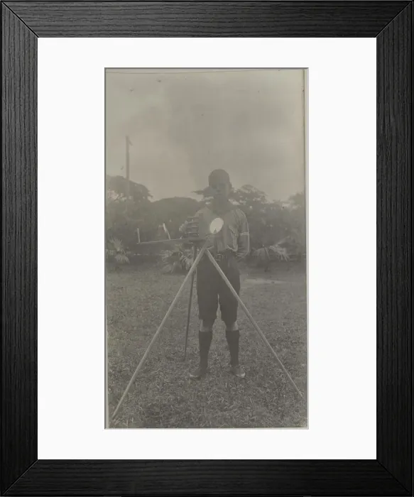 Framed Print : 1st Port of Spain scout with heliograph, Trinidad Framed Print : 1st Port of Spain scout with heliograph, Trinidad