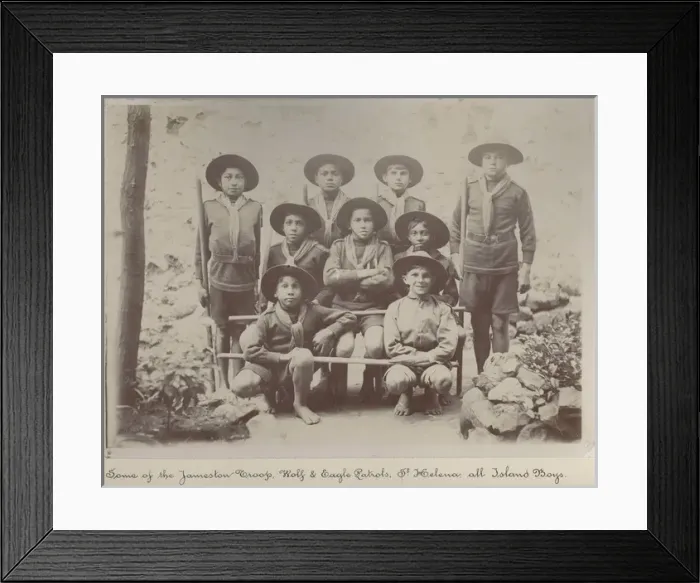 Framed Print : Boys of Jamestown Scout Troop, St Helena Framed Print : Boys of Jamestown Scout Troop, St Helena