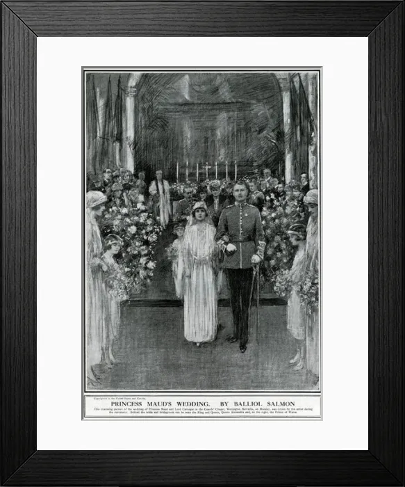 Framed Print : Princess Maud and Lord Carnegie wedding Framed Print : Princess Maud and Lord Carnegie wedding