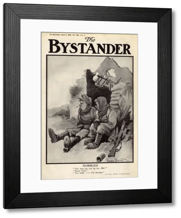 Framed Print : Nobbled, by Bairnsfather Framed Print : Nobbled, by Bairnsfather