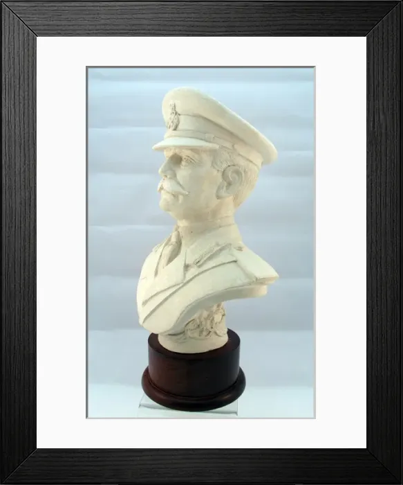Framed Print : Portrait of Field Marshal Sir Douglas Haig on wooden socle Framed Print : Portrait of Field Marshal Sir Douglas Haig on wooden socle