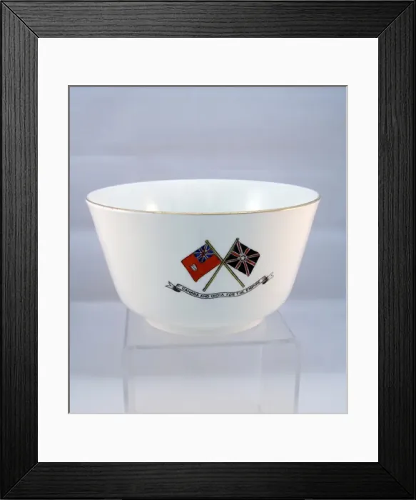 Framed Print : Royal Vale china bowl - WWI Framed Print : Royal Vale china bowl - WWI