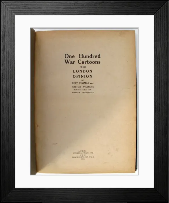 Framed Print : One Hundred War Cartoons from LONDON OPINION Framed Print : One Hundred War Cartoons from LONDON OPINION