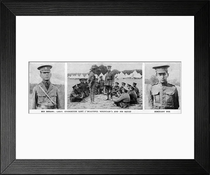 Framed Print : Native American Indian soldiers, WW1 Framed Print : Native American Indian soldiers, WW1