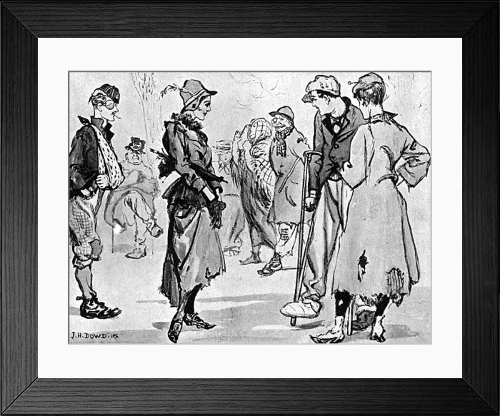 Framed Print : The impact the war had on upper classes in Hyde Park Framed Print : The impact the war had on upper classes in Hyde Park
