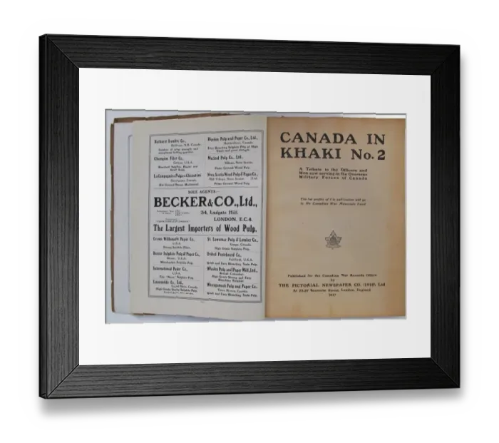 Framed Print : Canada in Khaki No 2 Framed Print : Canada in Khaki No 2