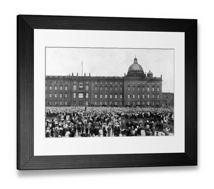 Framed Print : War fever in Berlin, Germany Framed Print : War fever in Berlin, Germany
