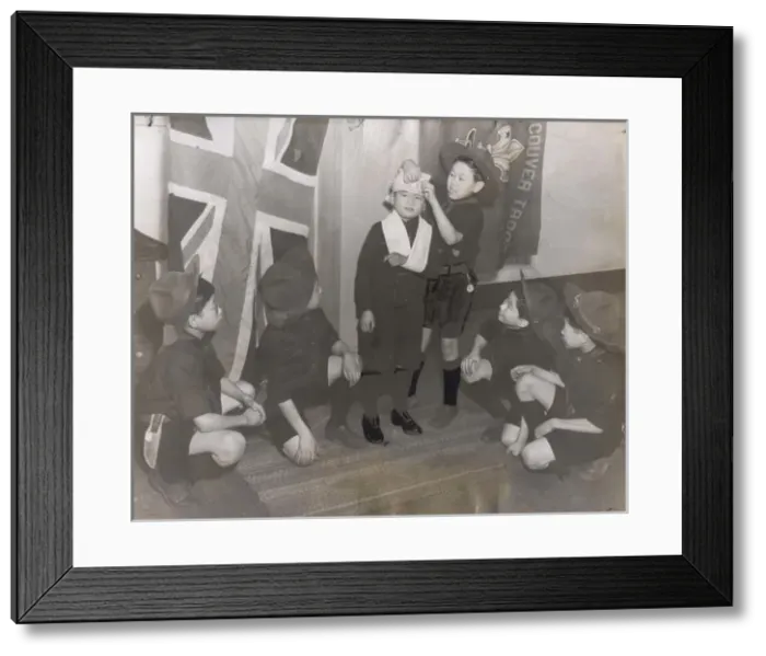 Framed Print : First Aid class, 32nd Vancouver Scout Troop, Canada Framed Print : First Aid class, 32nd Vancouver Scout Troop, Canada