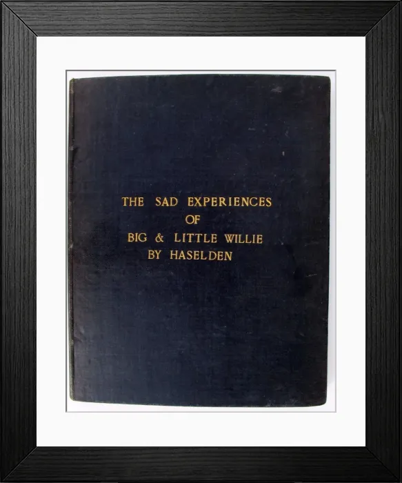 Framed Print : The Sad Experiences of Big and Little Willie. - WWI Framed Print : The Sad Experiences of Big and Little Willie. - WWI