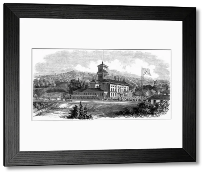Framed Print : Colchester station, 1846 Framed Print : Colchester station, 1846