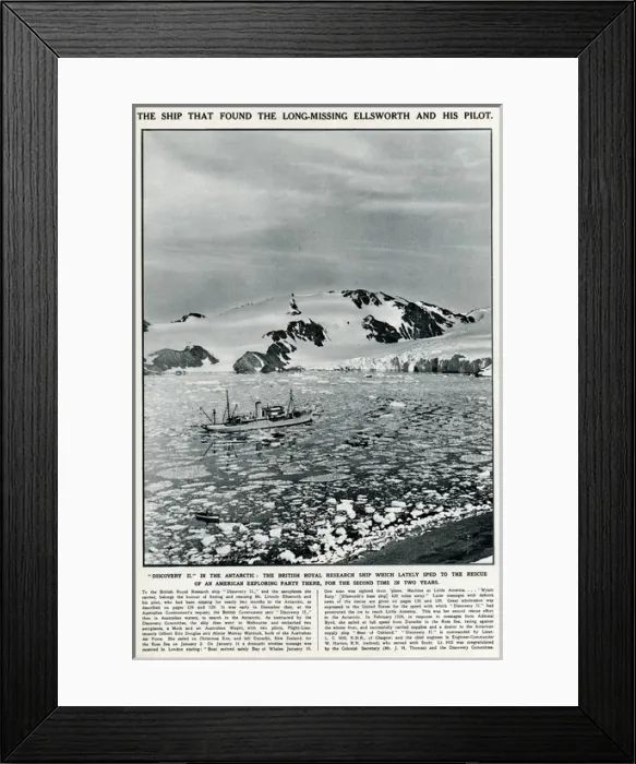 Framed Print : Found long missing Lincoln Ellsworth and pilot Framed Print : Found long missing Lincoln Ellsworth and pilot