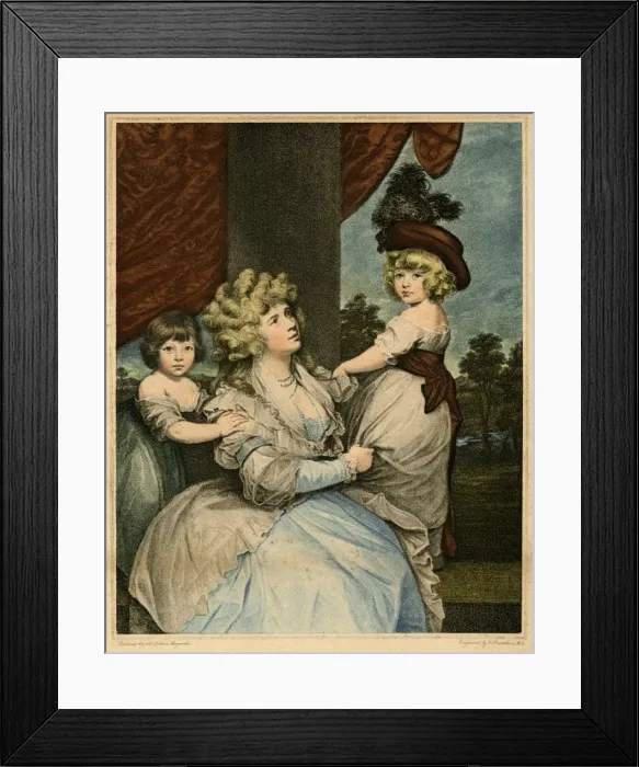Framed Print : Jane, Countess of Harrington and sons Framed Print : Jane, Countess of Harrington and sons