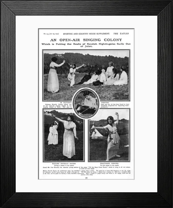 Framed Print : The Singing Colony of Madame Novello Davies Framed Print : The Singing Colony of Madame Novello Davies